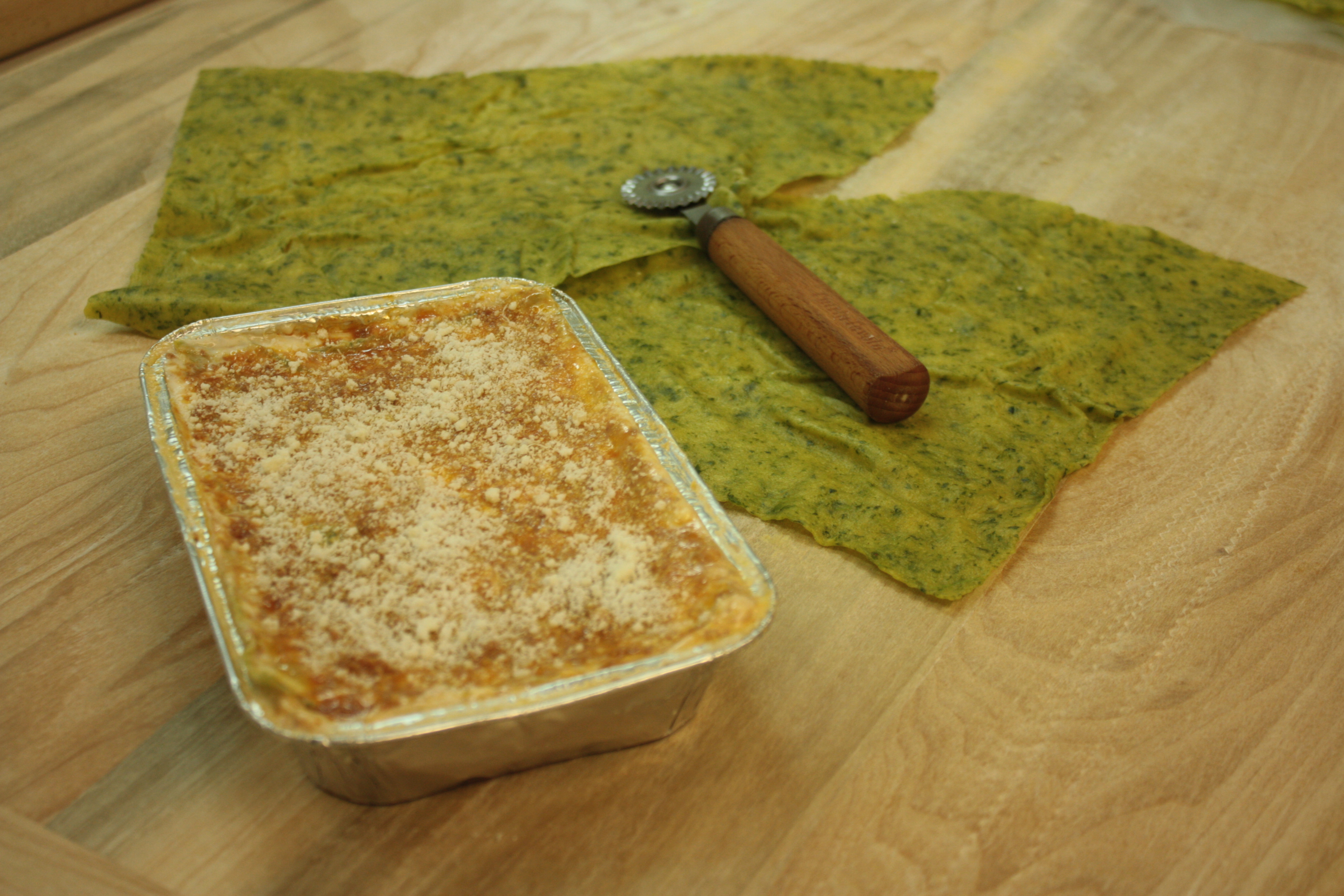 lasagne con sfoglia verde