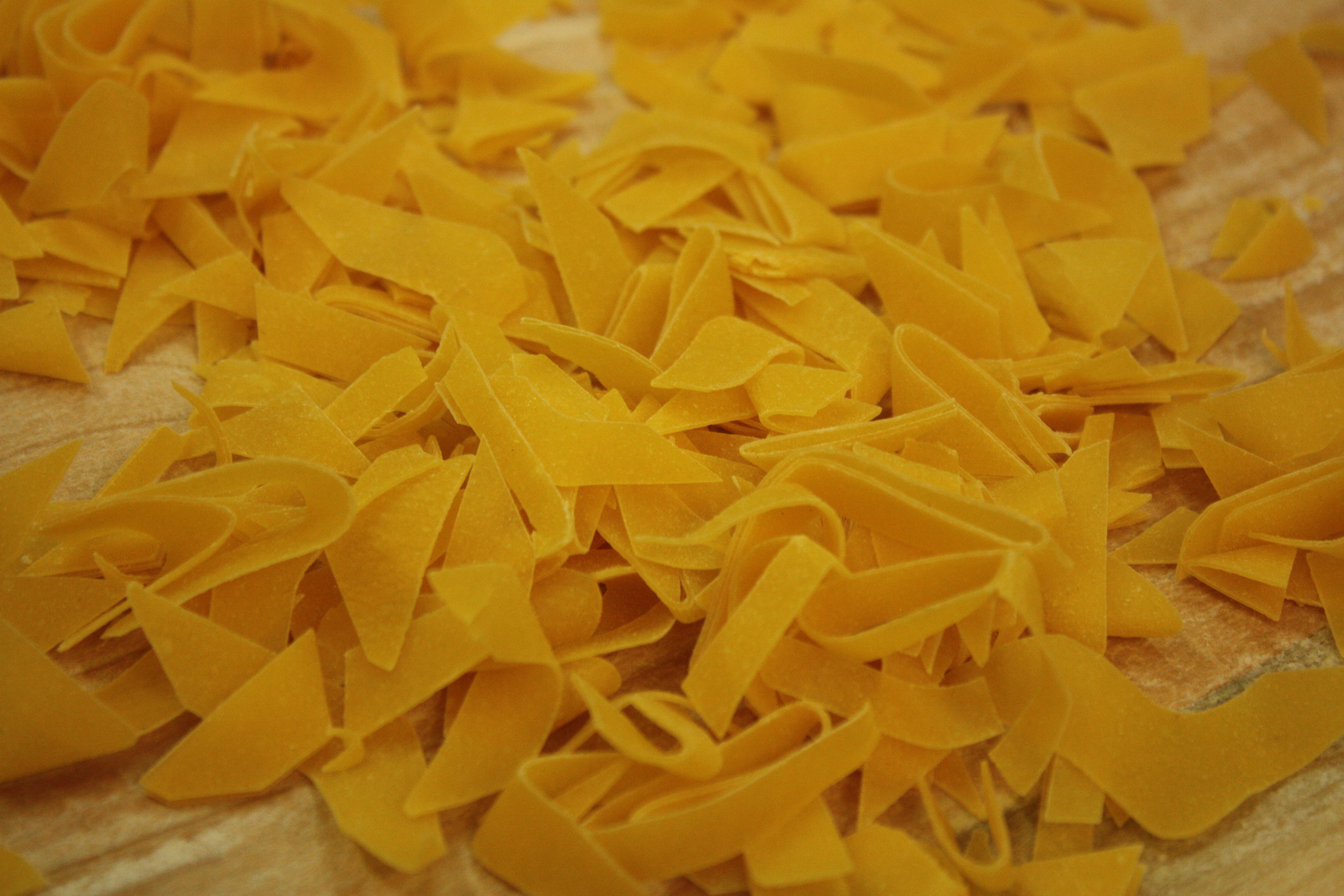 maltagliati con pasta gialla